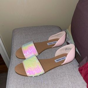 Steve Madden sequin sandals size 7